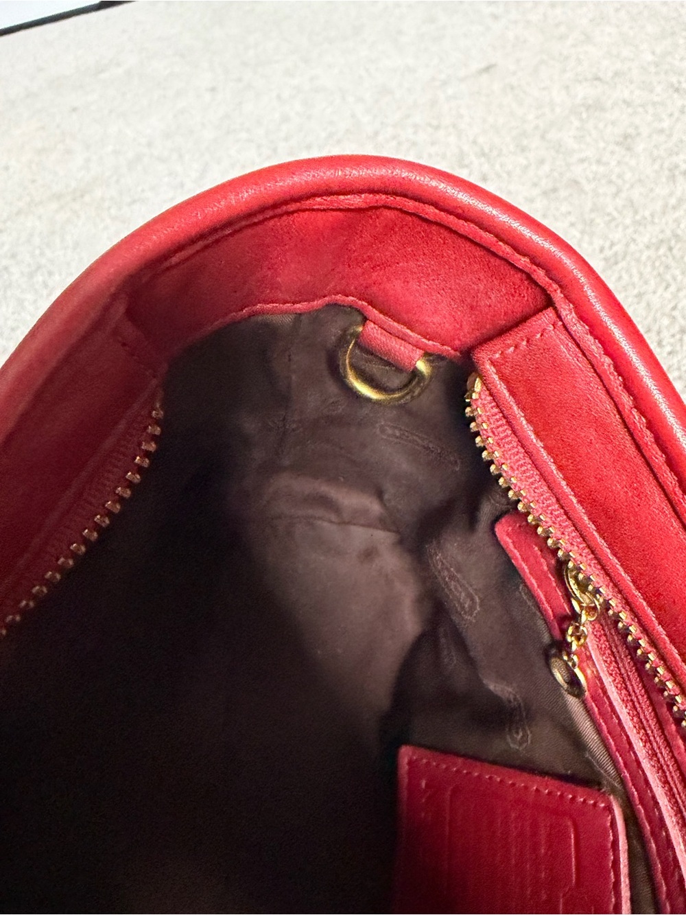 Vintage Coach Mini Market Tote Red - Picture 9 of 12